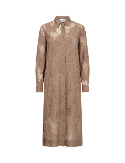 0  Lace Shirt Dress