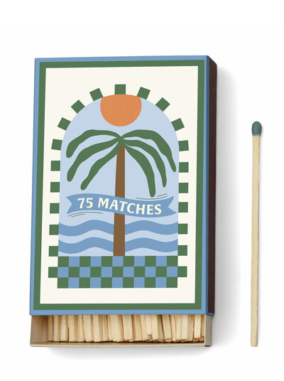 0 Adopo 75 Matches Palm tree tulitikut