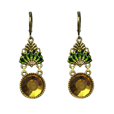0 Alice earrings green & golden
