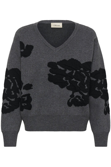 0 Alley neule - knit harmaa/musta