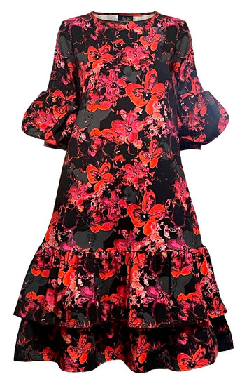 0 Armi Bon dress Red Apple Flowers