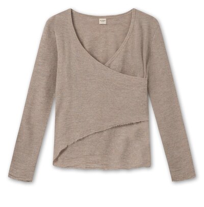 0 Asymmetrical Knit Sand melange