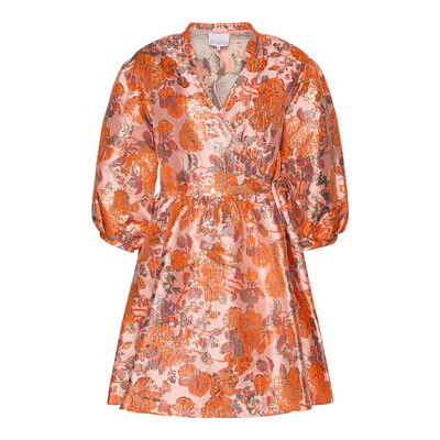 0 Aya Dress Orange Mix