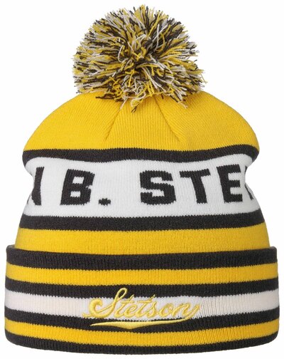 0 Beanie Pompom Stetson yellow
