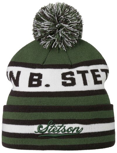 0 Beanie Pompom stetson green