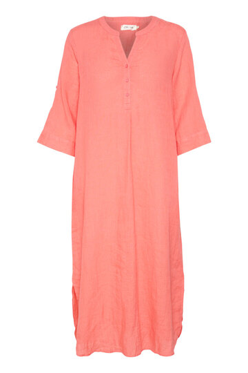 0 Bellis Caftan pellavamekko coral