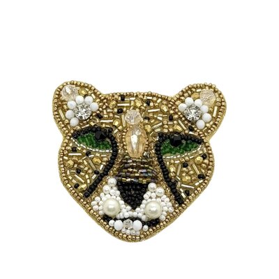 0 Brooch rintaneula Leopard 