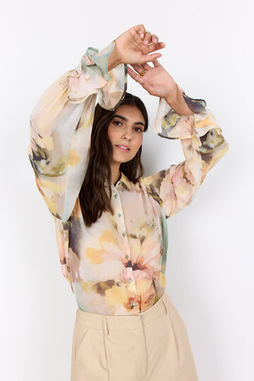 0 Carmen shirt green mix