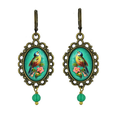 0 Chickadee with pearl korvakorut 