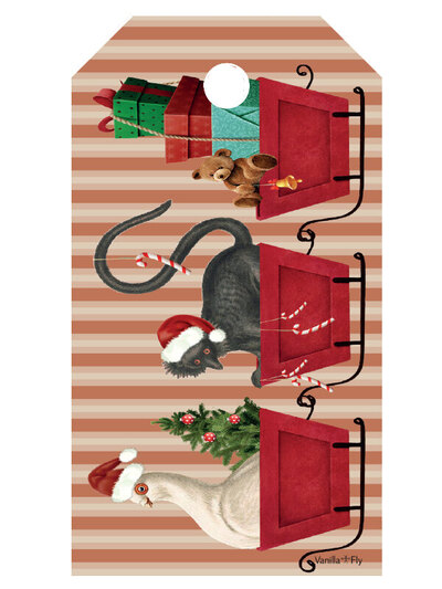 0 Christmas pakettikortti juna