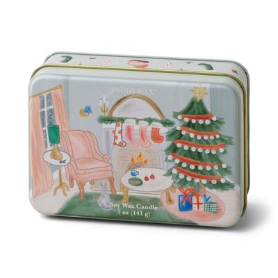 0 Christmas tin Candle Living room- persimmon-chestnut