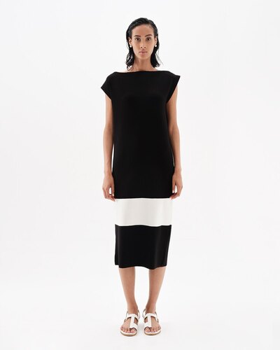 0 Cubism midi dress Black 