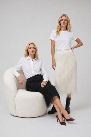 0 Dacre Fluffy Skirt cream