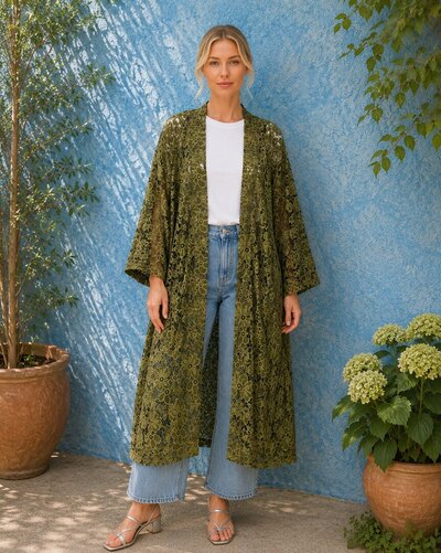 0 Day Kimono Meadow Lace