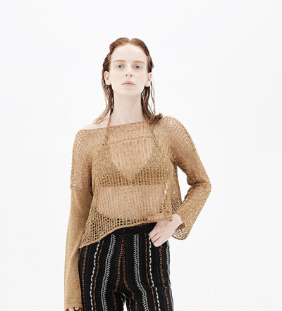 0 Dazzling sun blouse Gold 