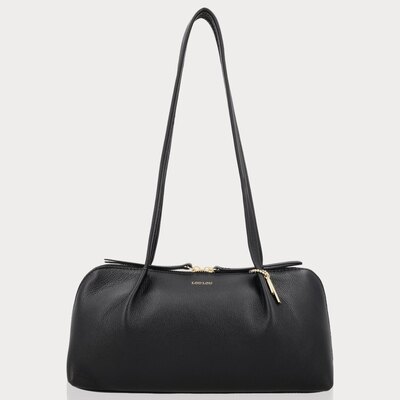 0 Elo Black Baguette Hand bag