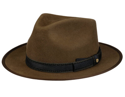 0 Fedora Woolfelt villalierihattu dark earth