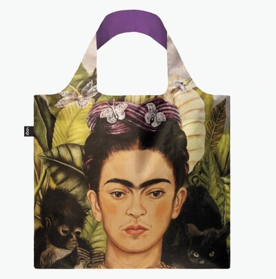 0 Frida Kahlo Self Portrait with hummingbird and thorn necklace (recycled)