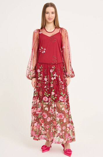 0 Fuschia dress Burgundy 