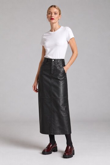 0 Globa Leather skirt