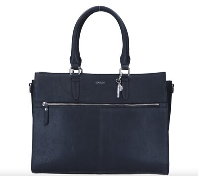 0 Hand Bag/ Lap Top Bag Robust Black-silver