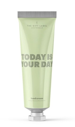 0 Hand cream tube studio today is Your day green