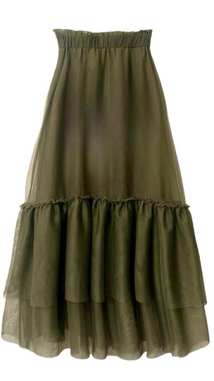 0 Happy Ever After Skirt pine green