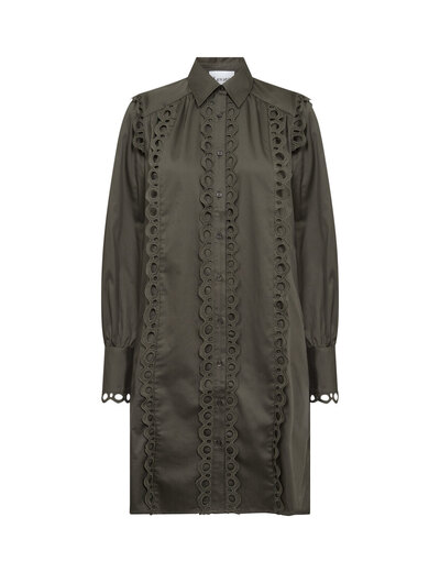 0 Isla Shirt Dress dark green
