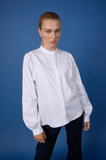0 Isla Solid Shirt White