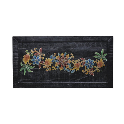 0 Käsinmaalattu puutarjotin, kierrätyspuu- Hand painted wooden Tray recycled wood