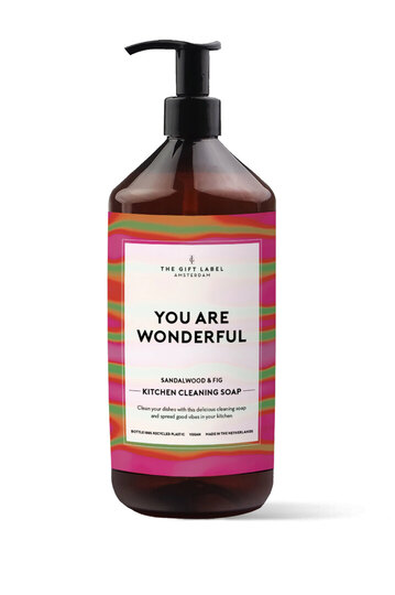 0 KITCHEN SOAP/tiskiaine, keittiösaippua YOU ARE WONDERFUL