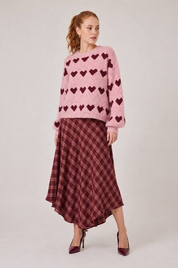 0 Kanta check skirt