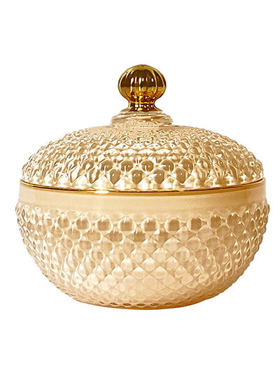 0 Lasirasia/Glass Jar round White Pearl