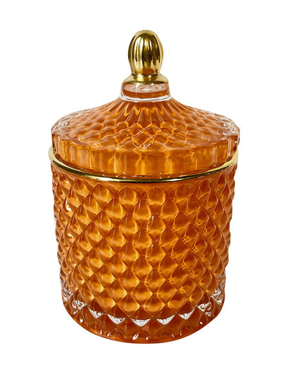 0 Lasirasia/glass jar tall orange