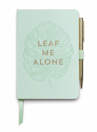 0 Leaf me alone, muistikirja kynällä