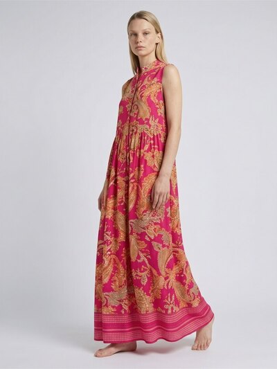 0 Lora Sleeveless maxi dress pink