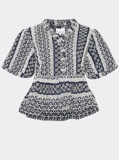 0 Lorraine Blouse navy sugar