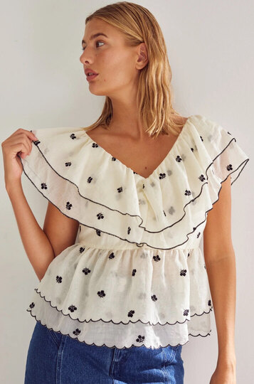 0 Louisa Top white