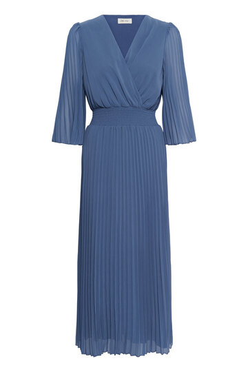 0 Luna dress 3/4 sleeve smoke blue