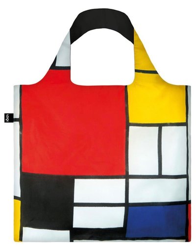 0 Piet Mondrian Composition with Red Blue Yellow and Black Bag 