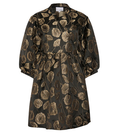 0 Pina Aya Wrap Dress Black Gold