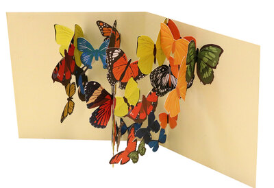 0 PopUp postikortti 30 Butterflies
