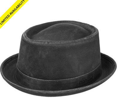 0 Pork Pie Waxed Cotton black