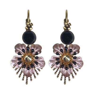 0 RAIO PALE PINK & Black korvakorut