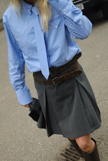 0 Raw skirt