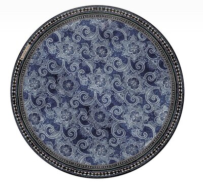0 Royal indigo round pöytätabletti