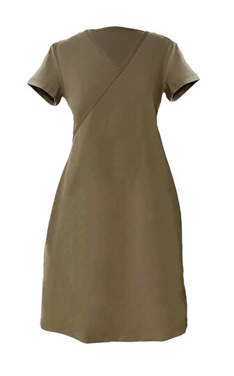 0 Salli Wrap Dress Petit Sahara Green
