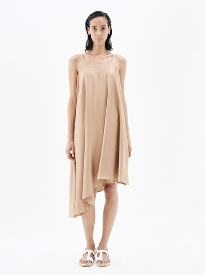 0 Silky Moments Asymmetrical sleeveless dress 