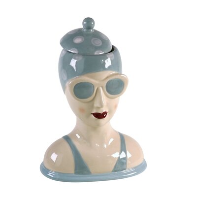 0 Swimmer Lady Jar blue