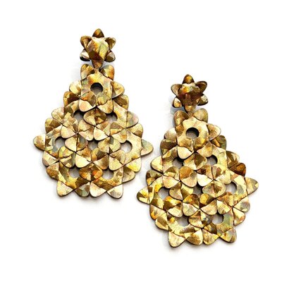0 The Diamond Earrings Gold